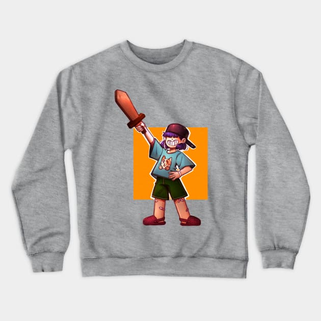 Little warrior Crewneck Sweatshirt by Fazara